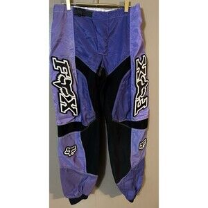 Vintage Fox Racing Pants Mens 34 Purple 360 Motocross MX Off Road 90s